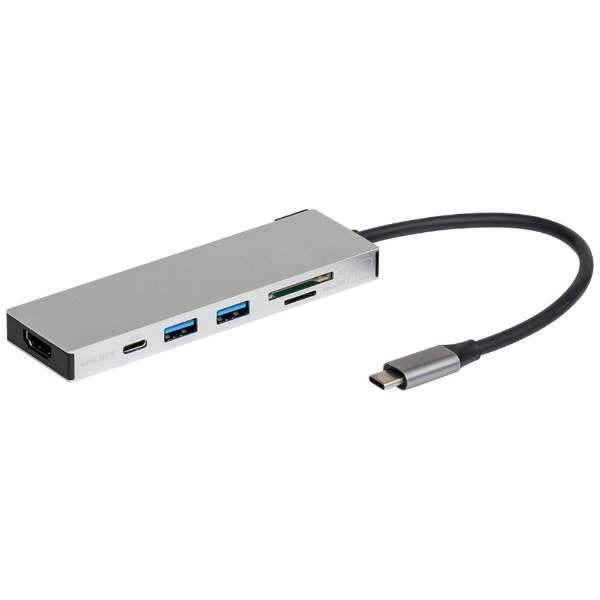 mUSB-C IXX J[hXbg2 / HDMI / USB-A2 / USB-CnUSB PDΉ 100W hbLOXe[V Vo[ UD-C01SSL [USB Power DeliveryΉ]_1
