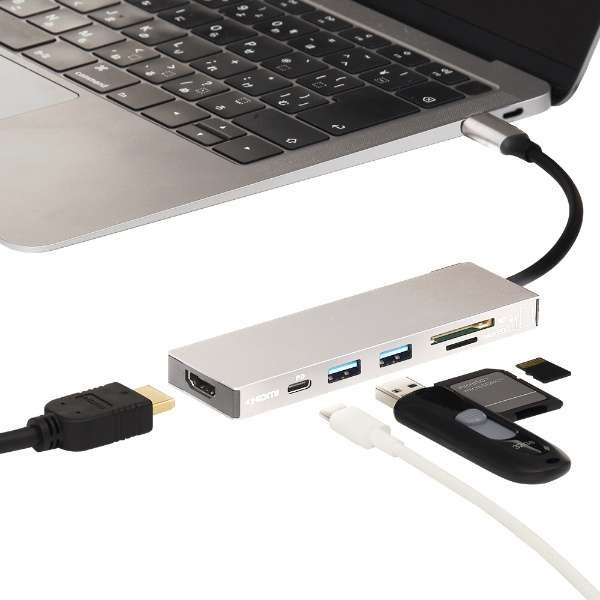 mUSB-C IXX J[hXbg2 / HDMI / USB-A2 / USB-CnUSB PDΉ 100W hbLOXe[V Vo[ UD-C01SSL [USB Power DeliveryΉ]_7