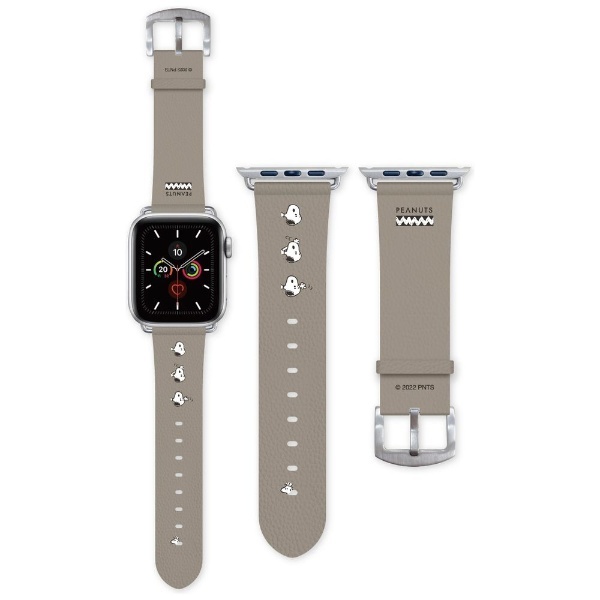Apple Watch 41/40/38mm 対応 レザーバンド ピーナッツ スヌーピー SNG-680A グルマンディーズ｜gourmandise  通販