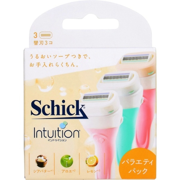 Schick（シック）イントゥイション バラエティパック 替刃 3コ入 バラエティ シック｜Schick 通販 | ビックカメラ.com