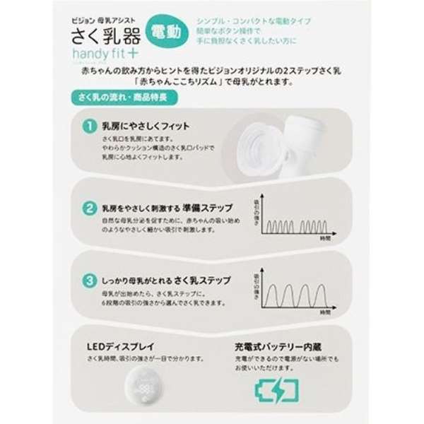 母乳アシスト さく乳器 電動 handy fit＋ (ハンディフィット＋) 1026453_2