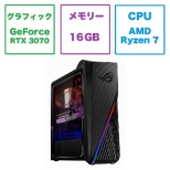 ゲーミングデスクトップパソコン ROG Strix GA15 (G15DK) ブラック G15DK-R75R3070W11 [モニター無し /AMD Ryzen7 /メモリ：16GB /SSD：512GB /2022年3月モデル]