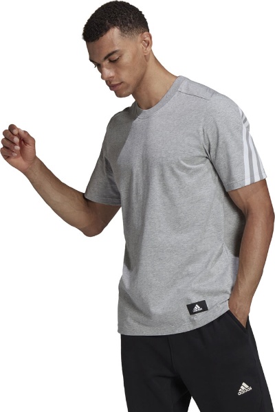 メンズ FI 3ストライプス Tシャツ(Lサイズ/グレー) HC5244 アディダス