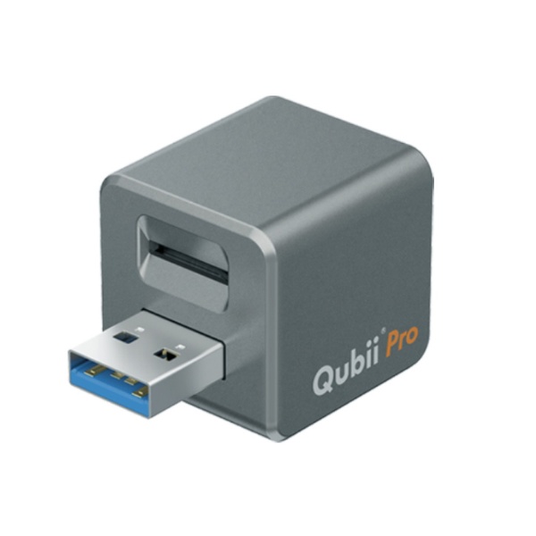 メーカーMaktar　iPhoneカードリーダー Qubii Pro MKPQS-SG　USB microSD スペースグレー