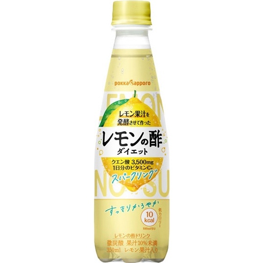 レモン果汁を発酵させて作ったレモンの酢 ダイエットスパークリング 350mL ポッカサッポロフード＆ビバレッジ｜POKKA SAPPORO FOOD  & BEVERAGE 通販 | ビックカメラ.com