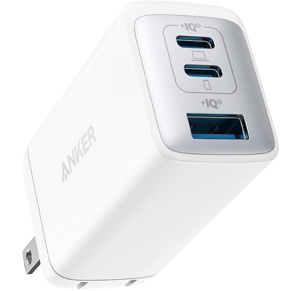 Anker PowerPort III 3-Port 65W Pod White A2667N21 [3ݡ /USB Power Deliveryб /GaN(ⲽꥦ) ]