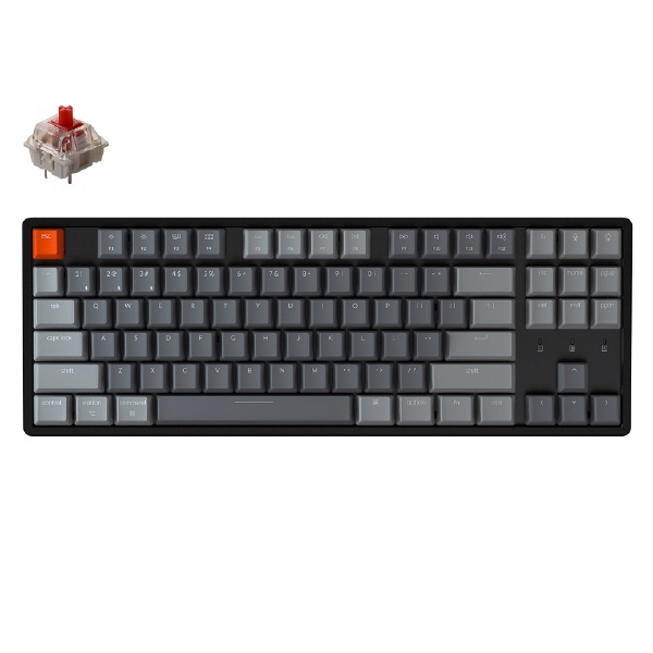 キーボード Keychron K8 RGBライト 赤軸(英語配列) K8-87-RGB-Red-US [有線・ワイヤレス /Bluetooth・USB]  Keychron｜キークロン 通販 | ビックカメラ.com