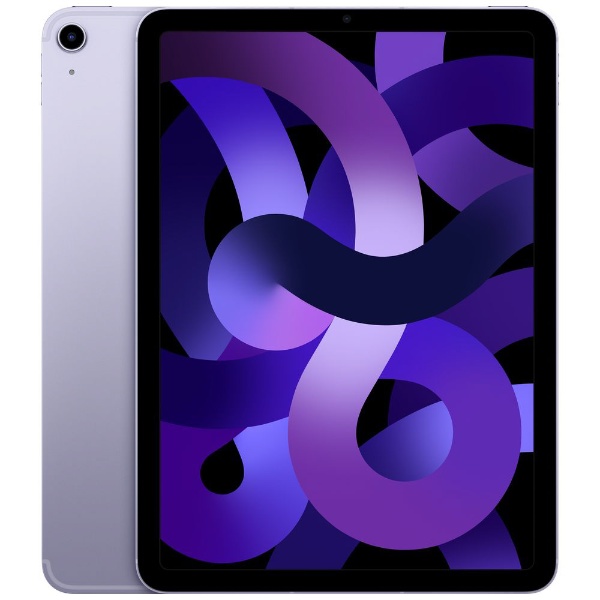 【SIMフリー】 iPad Air（第5世代） Apple M1 10.9型 Wi-Fi + Cellularモデル  ストレージ：64GBデュアルSIM（nano-SIMとeSIM） MME93J/A パープル