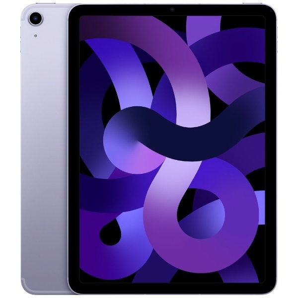 SIMフリー】 iPad Air（第5世代） Apple M1 10.9型 Wi-Fi + Cellularモデル  ストレージ：64GBデュアルSIM（nano-SIMとeSIM） MME93J/A パープル アップル｜Apple 通販 | ビックカメラ.com