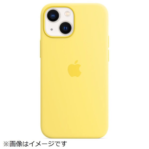 【純正】MagSafe対応 iPhone 13 mini シリコーンケース レモンゼスト MN5X3FE/A  【処分品の為、外装不良による返品・交換不可】