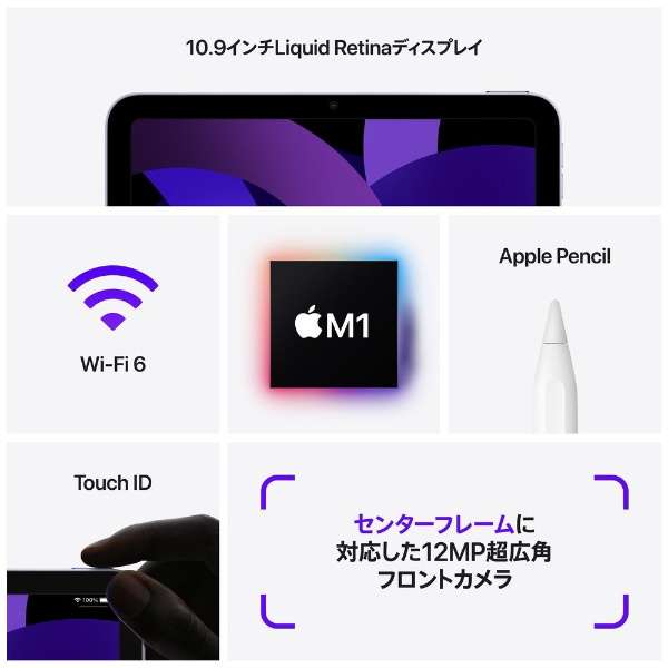 iPad Air(第5代)Apple M1 10.9型Wi-Fi型号库存：64GB MM9C3J/A空间灰色_6