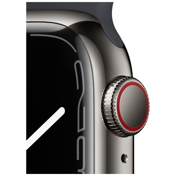 スマートフォン/携帯電話 その他 ビックカメラ.com - Apple Watch Series 7（GPS + Cellularモデル）-  41mmグラファイトステンレススチールケースとミッドナイトスポーツバンド - レギュラー グラファイトステンレススチール MNC23J/A