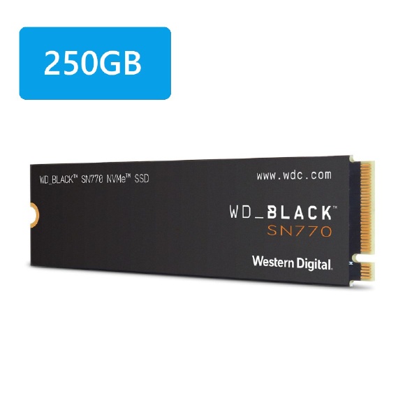 WD BLACK SN770シリーズ SSD WDS250G3X0E [M.2] 【バルク品】 WESTERN