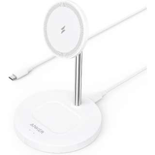 Anker PowerWave Magnetic 2-in-1 Stand Lite White A2543022 [ワイヤレスのみ]