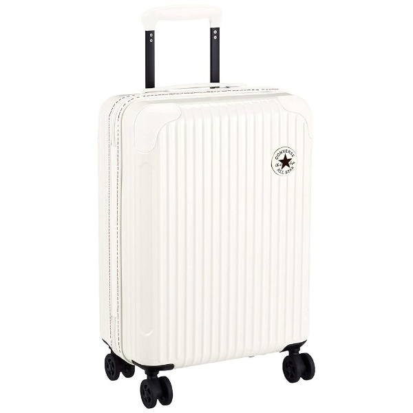 機内持込サイズ スーツケース ジッパーキャリー 静音キャスター ハードケース（約32L） CONVERSE（コンバース） ホワイト [TSAロック搭載]