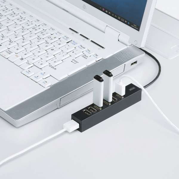 USB-2H701BKN USB-Anu (Chrome/Mac/Windows11Ή) ubN [oXZtp[ /7|[g /USB2.0Ή]_5