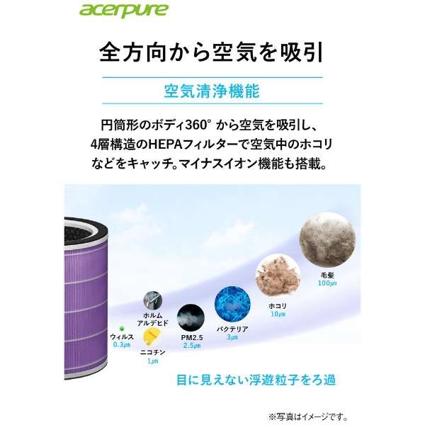 Acerpure pro（空気清浄機製品） AP551-50W [適用畳数：30畳 /PM2.5対応]_3