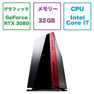ゲーミングデスクトップパソコン G-Tune GT-GDMP127KR38 [モニター無し /intel Core i7 /メモリ：32GB /HDD：4TB /SSD：1TB]