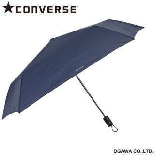 自動開閉式折りたたみ傘 CONVERSE（コンバース） ネイビー CON-LT-55WJ-2 [雨傘 /レディース /55cm]