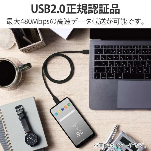 USB-C  USB-CP[u [[d /] /1m /USB Power Delivery /100W /USB2.0] ubN U2C-CC5PC10NBK_5