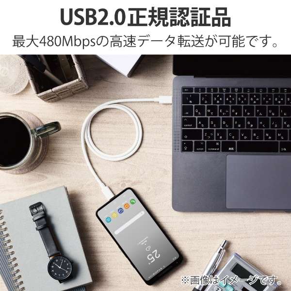 USB-C  USB-CP[u [[d /] /1m /USB Power Delivery /100W /USB2.0] zCg U2C-CC5PC10NWH_5