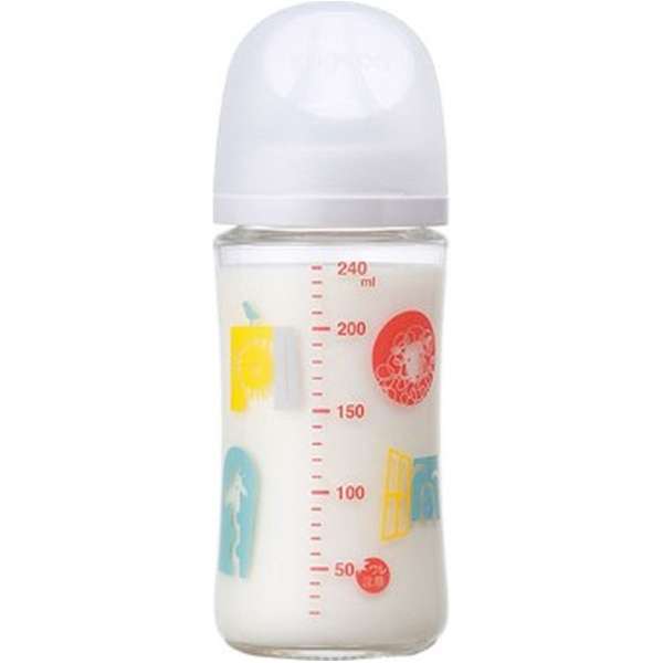 奶瓶(耐高温玻璃制造)240ml母乳真实感Zoo_1
