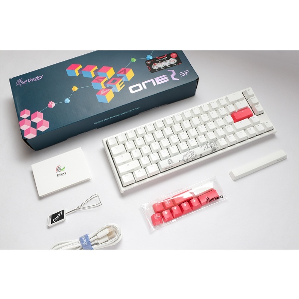 ゲーミングキーボード One 2 SF RGB 茶軸(英語配列) Pure White dk-one2-rgb-sf-pw-brown [有線  /USB]
