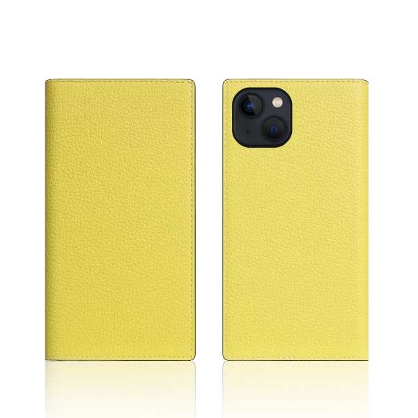Neon Full Grain Leather Diary Case for iPhone 13柠檬ＳＬＧ Design柠檬SD22105i13LM_2