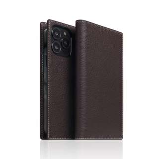 Full Grain Leather Case for iPhone 13 Pro BRAUN霜ＳＬＧ Design BRAUN SD22126i13PBC