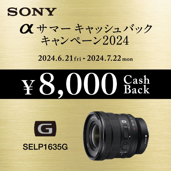 SELP1635G FE PZ 16-35mm F4 G パワーズームレンズカメラ