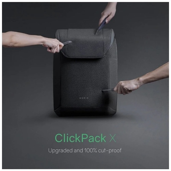 防刃素材バッグ ClickPack X クリックパックX(44×31×14.5cm/容量
