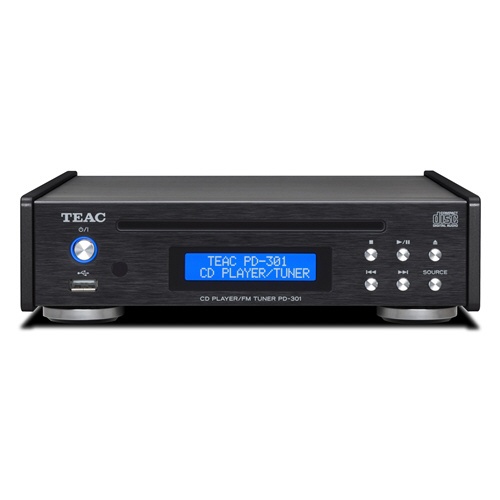 CDプレーヤー/FMチューナー ブラック PD-301-X/B [ワイドFM対応]