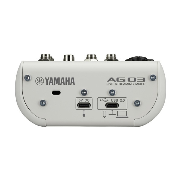新品 YAMAHA ライブストリーミング ミキサー AG03MK2 W ホワイト