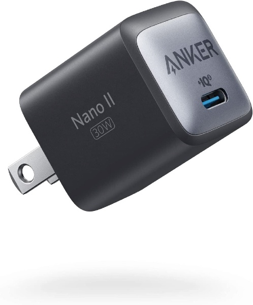 Anker 711 Charger (Nano II 30W) Black A2146N11 [1ݡ /USB Power Deliveryб /GaN(ⲽꥦ) ]