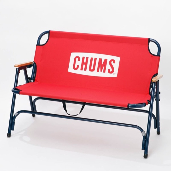 チャムスバックウィズベンチ CHUMS Back with Bench(約H73xW110xD40cm/Red×Navy) CH62-1752