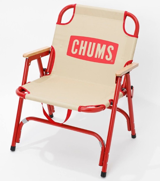 チャムスバックウィズチェア CHUMS Back with Chair(約H73xW58xD40cm/Beige×Red) CH62-1753