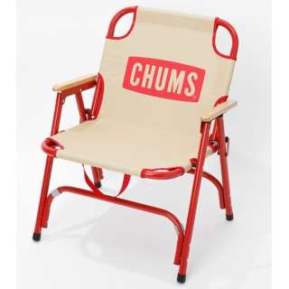 `XobNEBY`FA CHUMS Back with Chair(H73xW58xD40cm/Beige~Red) CH62-1753