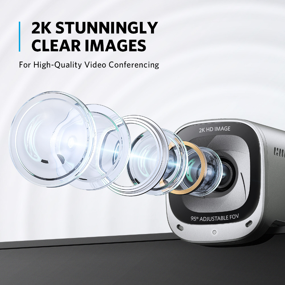 �E�F�u�J���� �}�C�N���� USB-A�ڑ� PowerConf C202(Mac/Win) �O���[ A3368Z41 [�L��]_2