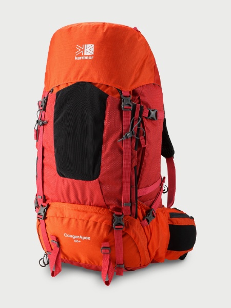 リュックサック・バッグ Naturestyle クーガーエーペックス60プラス CougarApex  60+(60L+/H80×W36×D30cm/K.Orange)501091【大容量モデル(テント泊(2～3泊)・長期縦走向け)】