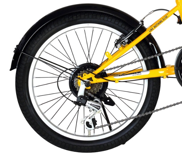 20型 折りたたみ自転車 FDB206 TANK-G(外装6段変速/Yellow)63254 【キャンセル・返品不可】