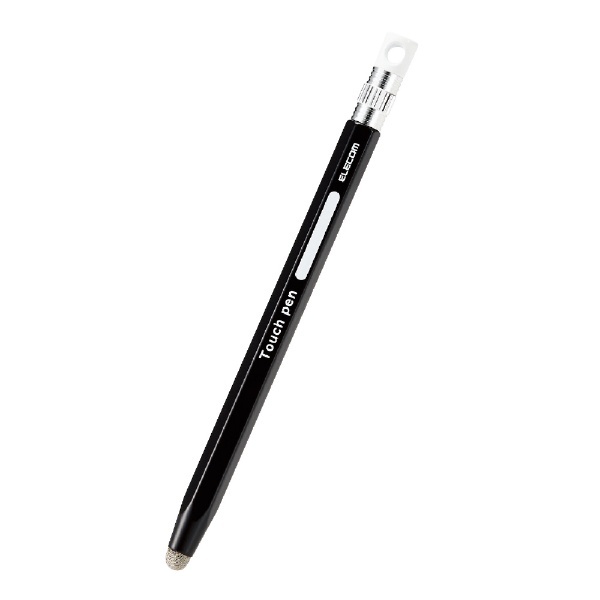 ブラック　タッチペン　導電性繊維タイプ　iPhone android対応　黒