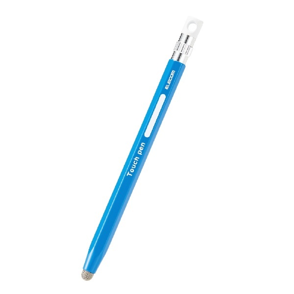 ブルー　タッチペン　導電性繊維タイプ　iPhone android対応　青