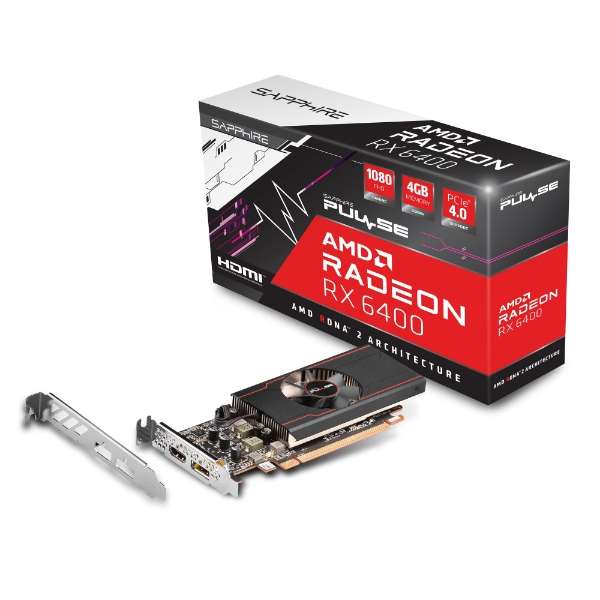 OtBbN{[h PULSE Radeon RX 6400 GAMING 4GB GDDR6 SAP-PULSERX6400-4GB/11315-01-20G [Radeon RXV[Y /4GB]_7