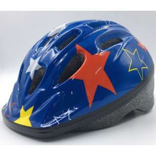 子供用ヘルメット 軽くて丈夫なキッズヘルメット(Mサイズ：52～56cm/星) 08927