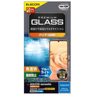 AQUOS sense6s ( SHG07 ) / sense6 ( SH-54B SHG05 ) ガラスフィルム 硬度9H アンチグレア 反射防止 指紋防止 エアーレス PM-S221FLGGM