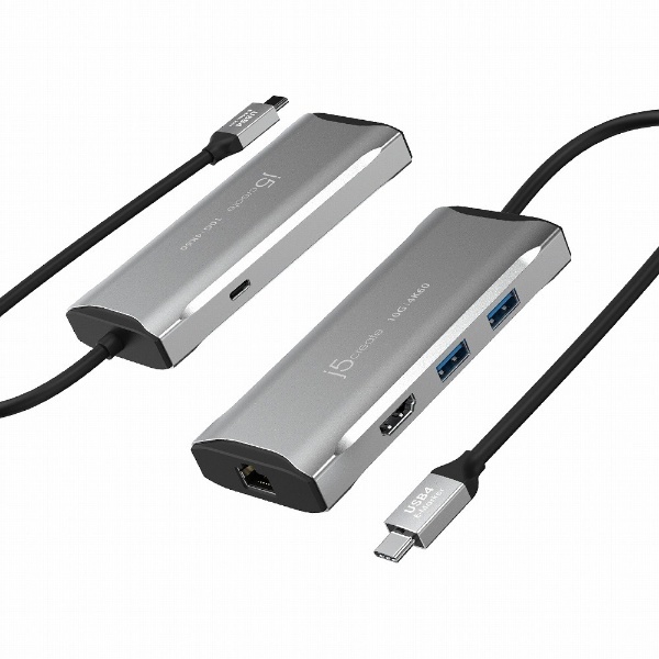 USB-C オス→メス HDMI / LAN / USB-Aｘ2 / USB-C］ USB PD対応 100W ドッキングステーション スペースグレー  JCD392 [USB Power Delivery対応] j5 create｜ジェイファイブクリエイト 通販 | ビックカメラ.com