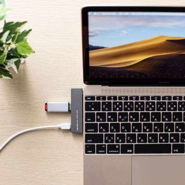 USB-3TCH22SN USB-C  USB-C{USB-A ϊnu (Chrome/iPadOS/Mac/Windows11Ή) Vo[ [oXp[ /3|[g /USB 3.2 Gen1Ή]_3