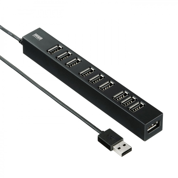 USB-2H1001BKN USB-Aハブ (Chrome/Mac/Windows11対応) ブラック [バス＆セルフパワー /10ポート / USB2.0対応] サンワサプライ｜SANWA SUPPLY 通販 | ビックカメラ.com