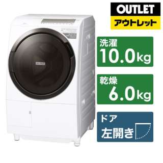 【アウトレット品】 ドラム式洗濯乾燥機 BD-SG100GL-W [洗濯10.0kg /乾燥6.0kg /ヒーター乾燥(水冷・除湿タイプ) /左開き] 【生産完了品】