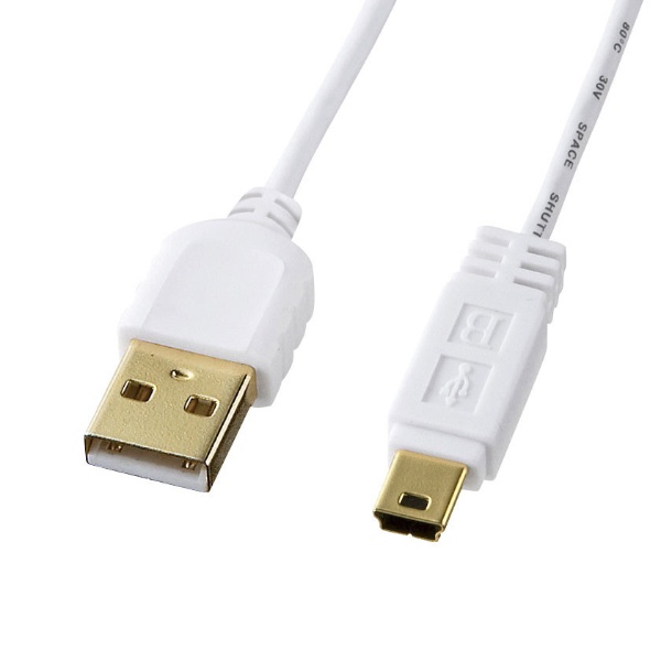 USBケーブル 1M MiniB ミニコネクタ A-MiniB USB2.0対応 ハイスピード ブラック CBUSB-A5-1M 送料無料 TARO'S